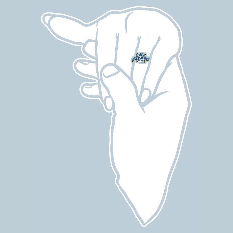 Verlobungs-Ehering-Hand