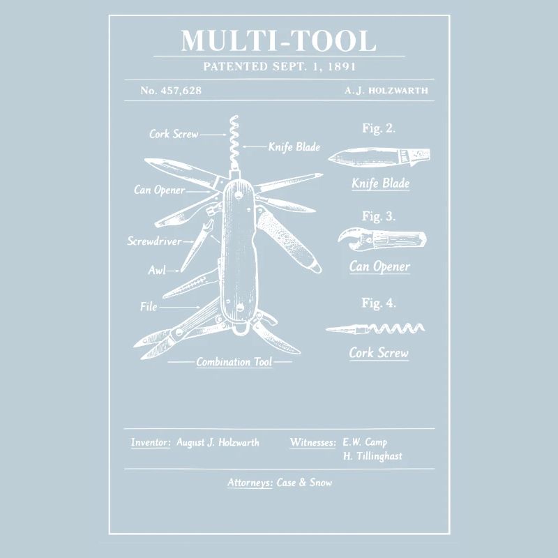 Multi-Tool Blueprint Patent Art