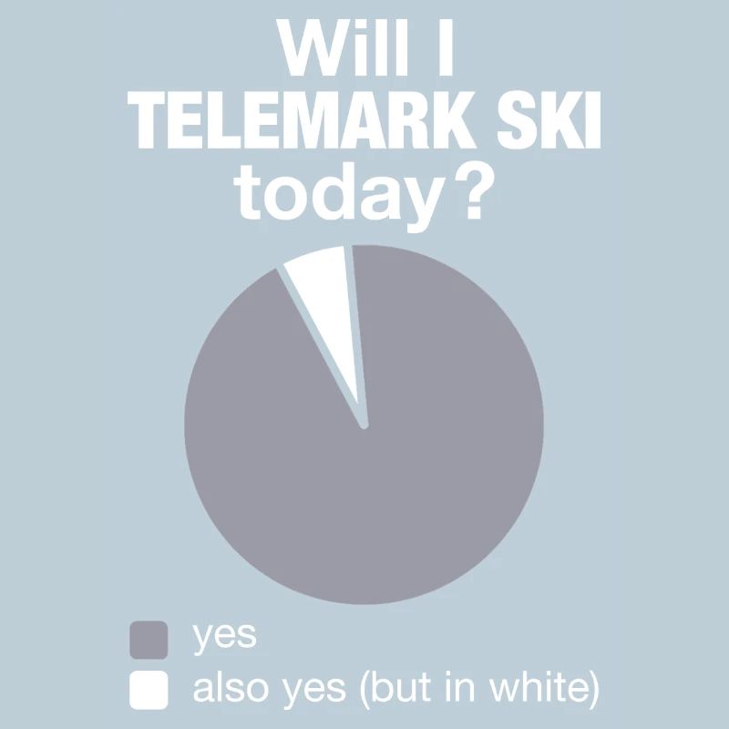 Tableau Telemark Ski Funny Skiing Today
