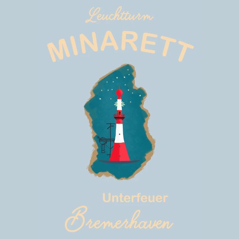 Bremerhaven, phare sous le feu, minaret,