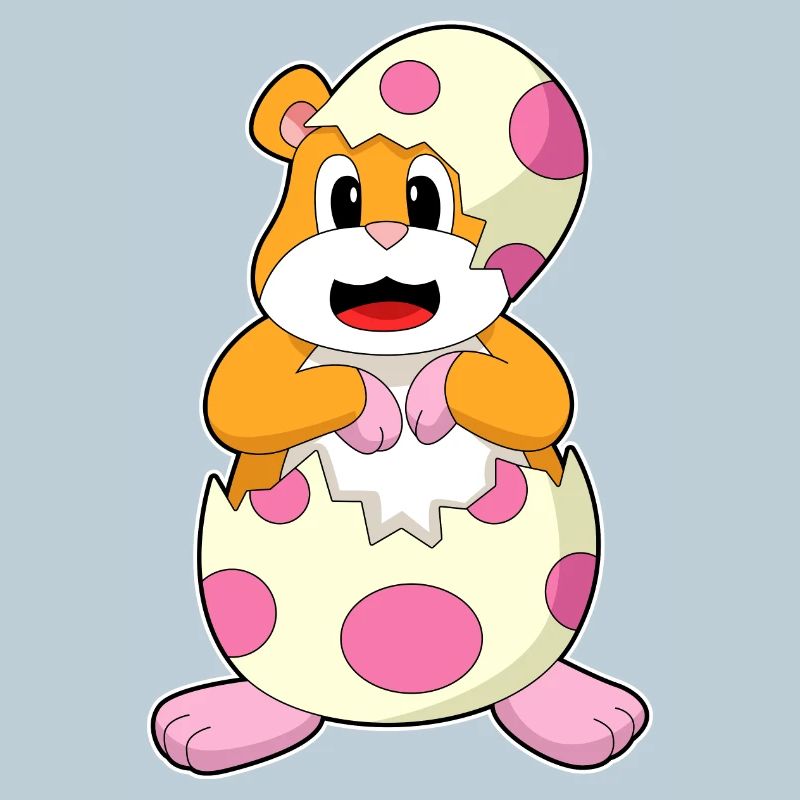 Hamster eggshell egg