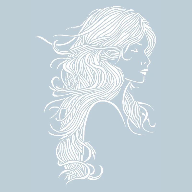 Fille aux cheveux blancs