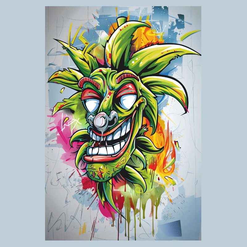 Graffiti Jester Pineapple