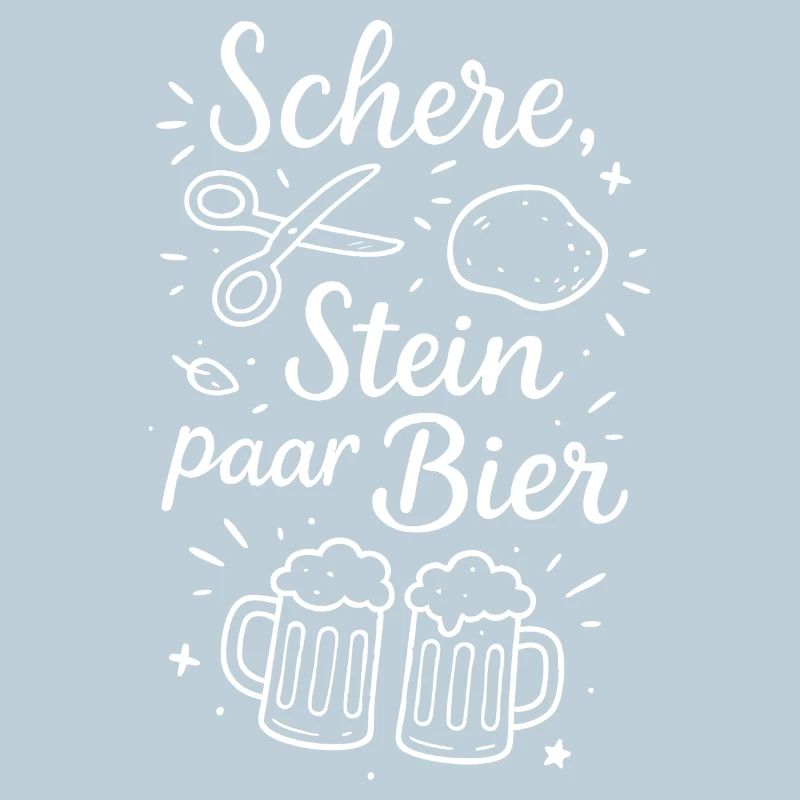 Schere Stein ein Bier – Party & Bier Spruch