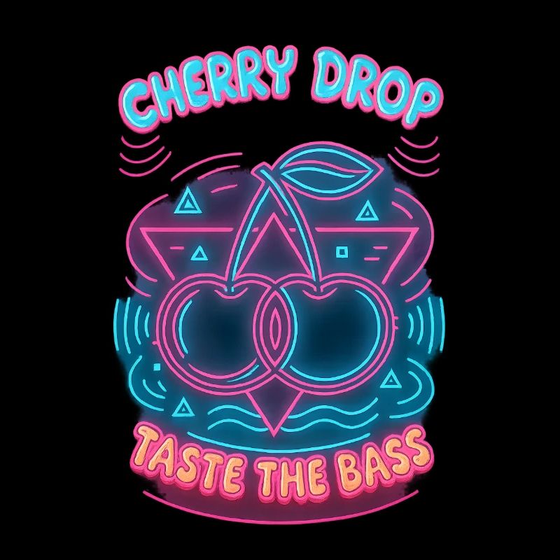 Cherry Drop – Taste the Bass Neon Design