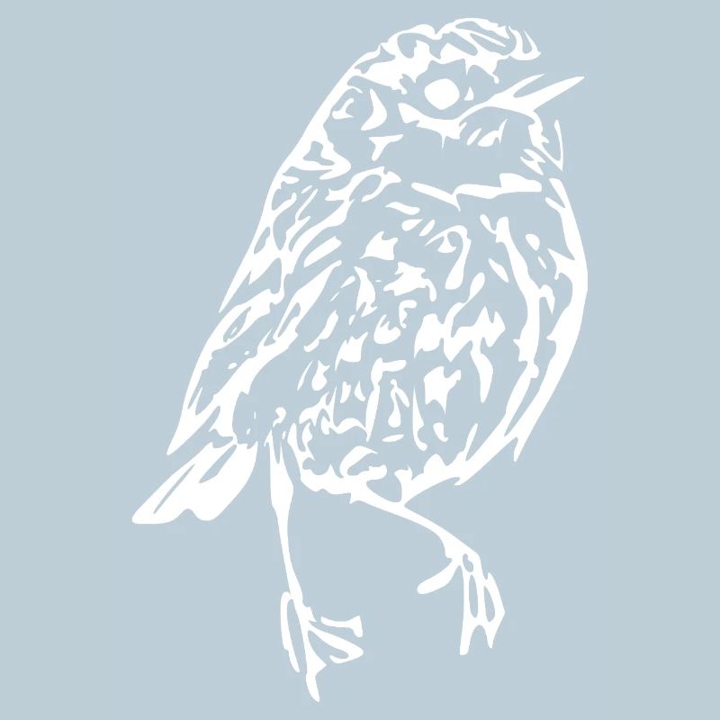 oiseau blanc cadeau blanc ornithologue