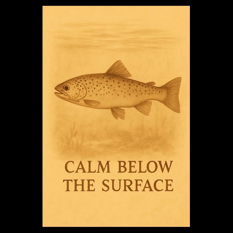 Calm Below the Surface Trout Print