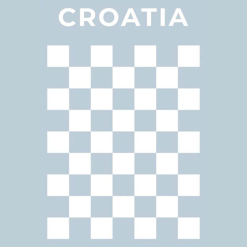 Croatian Checker White