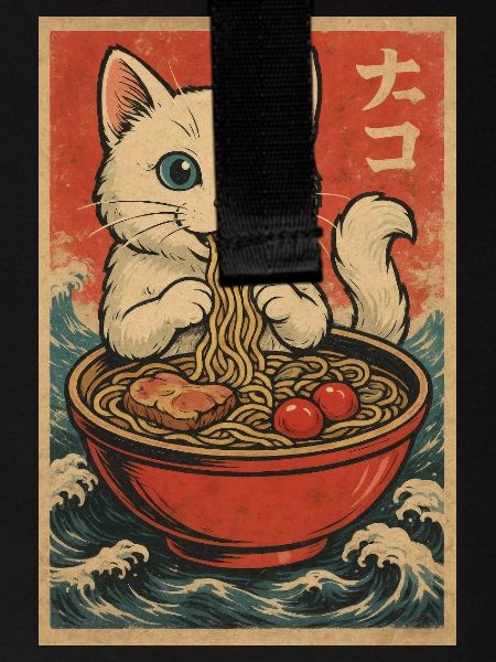 Cat Frames Ukiyo-E Retro
