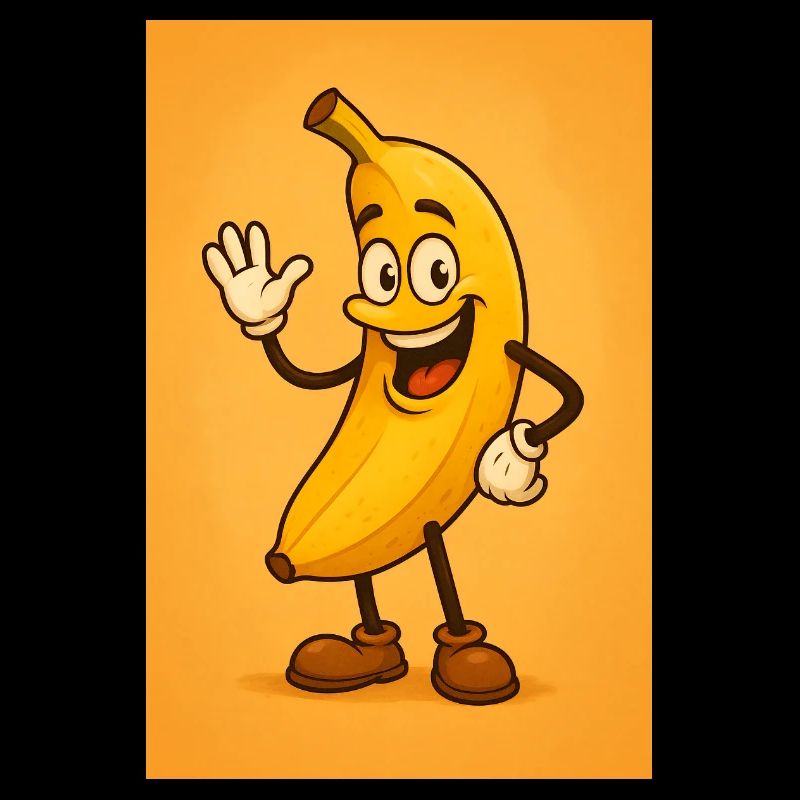 Live Banana Mascot