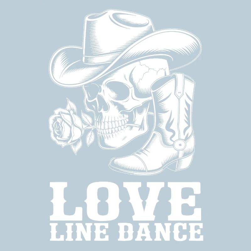 Cowboy Skull Love Line Dance