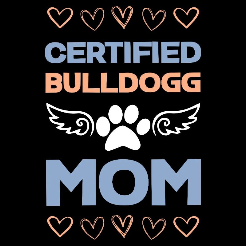 Motif de maman Bouledogue certifiée
