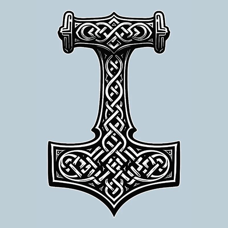 Mjölnir Viking knot symbol
