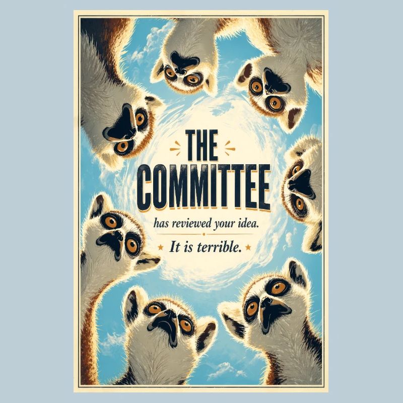 Das Komitee-Lemurs-Plakat