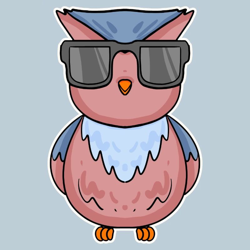 Owl with glasses