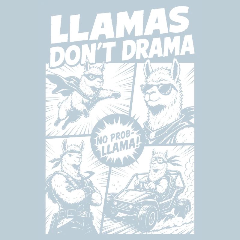 Llama Mode Action Comic
