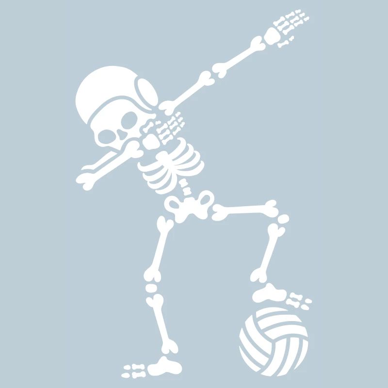 Dab dabbing skeleton Water polo Halloween