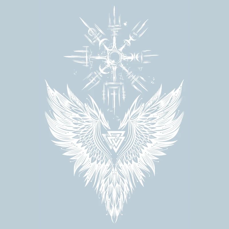 Rabe Odin Vegvisir Valknut