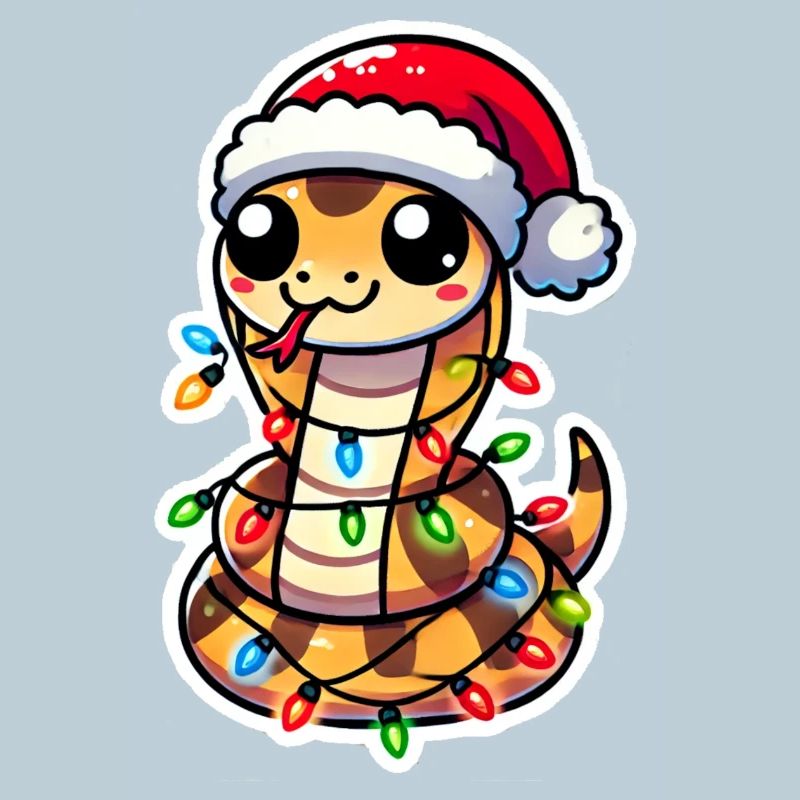 Emballage de serpent de Noël
