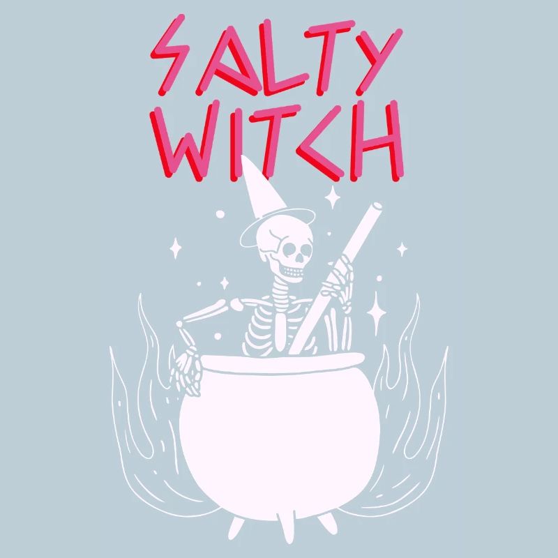 Salty Witch Hexenkessel Cauldron Skelett Skeleton