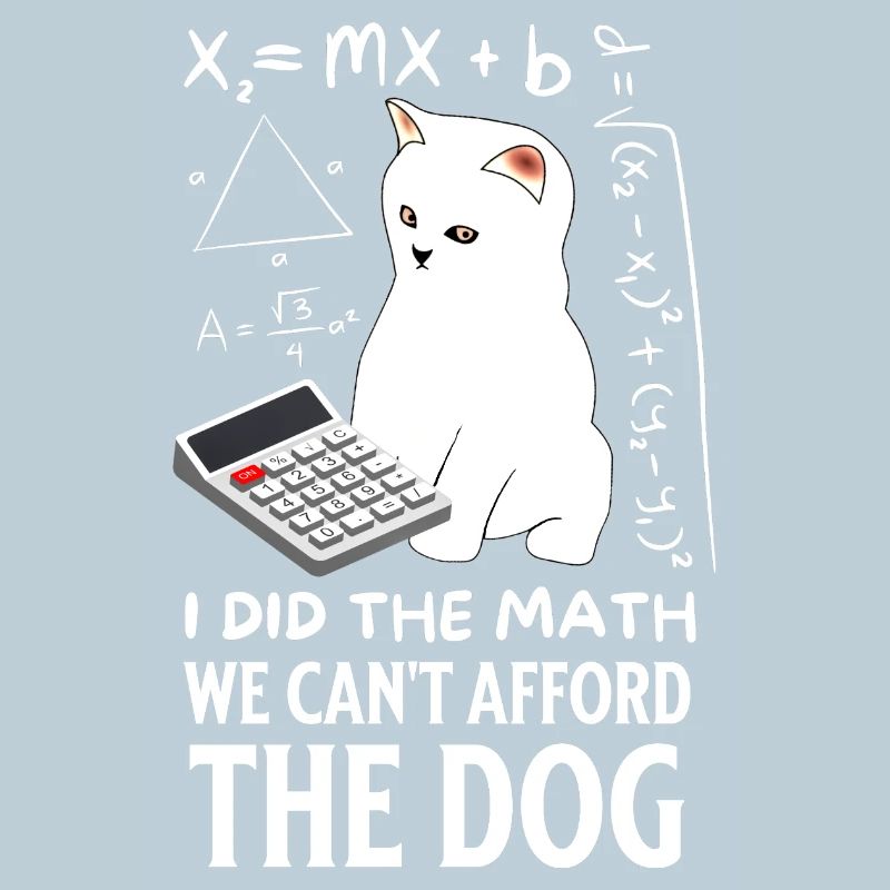 Humorvolles Katzen-Mathe-Design