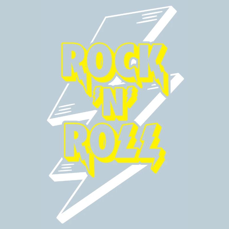 Rock 'n' Roll Lightning Bolt 3D-Logo