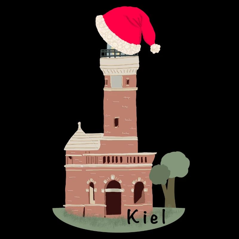 Christmas, Kiel Lighthouse Holtenau