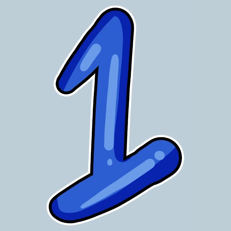 1 numéro bleu
