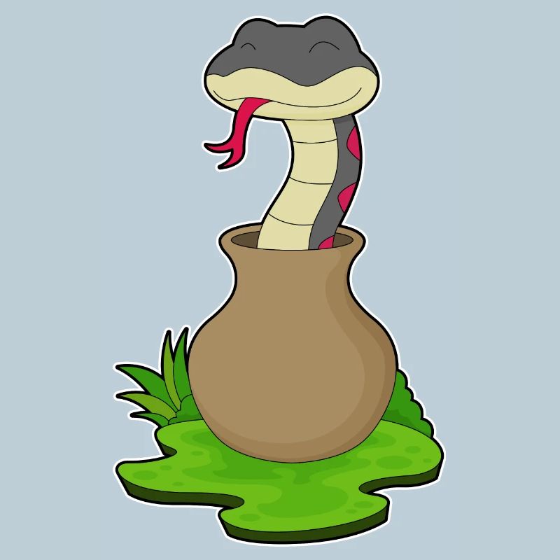 Schlange Vase