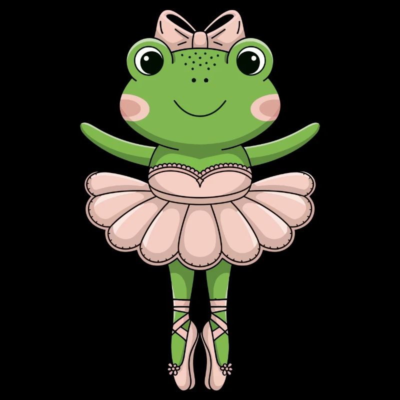 Ballettfrosch im rosa Tutu