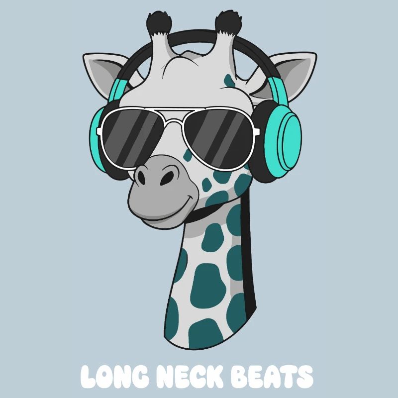 GiraffenDJ mit Kopfhörer