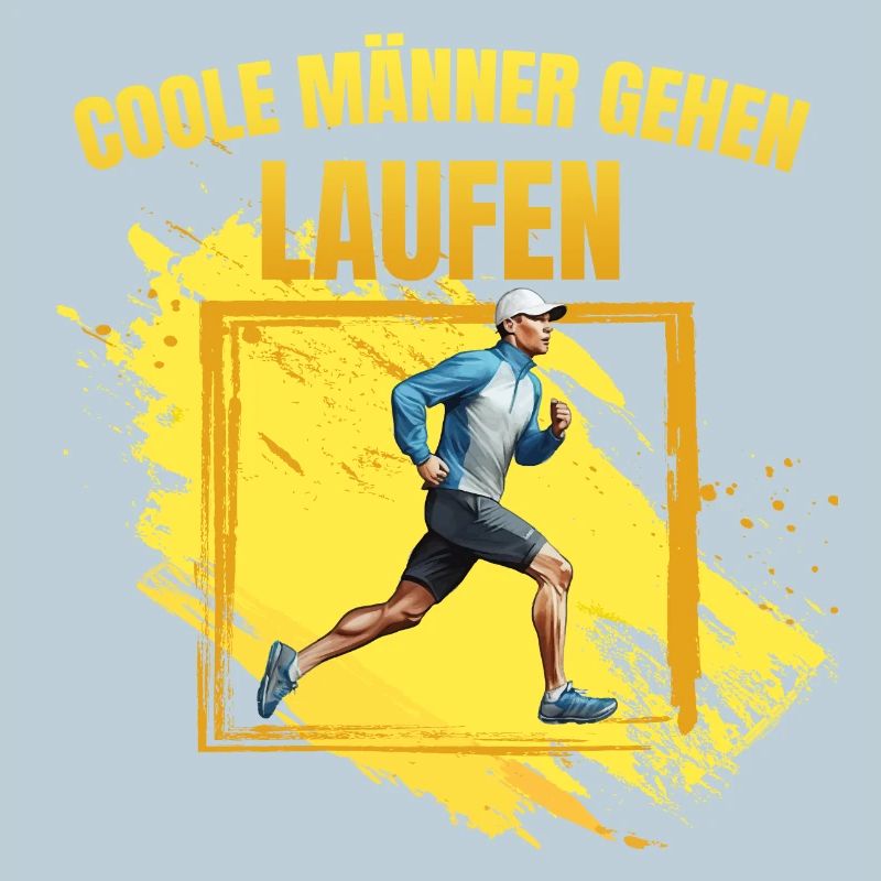 Coole Männer gehen Laufen
