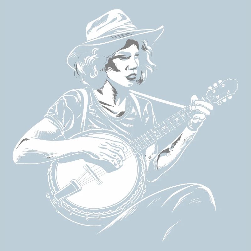 Banjo Player Sketch