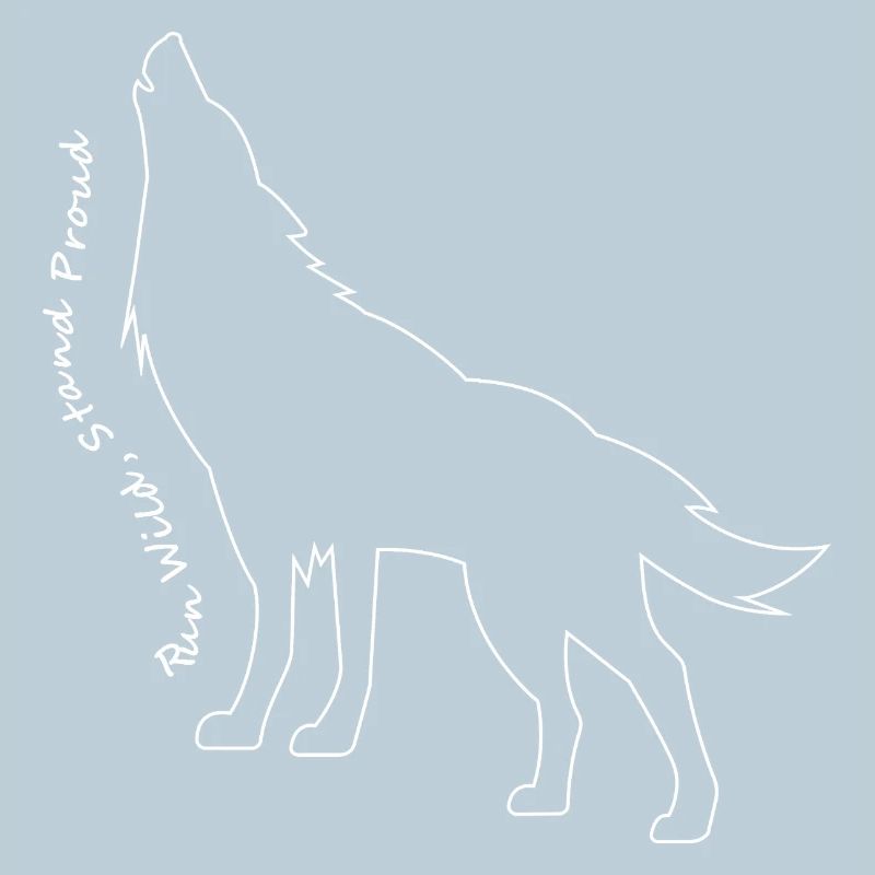 Loup hurlant Ligne Art Design