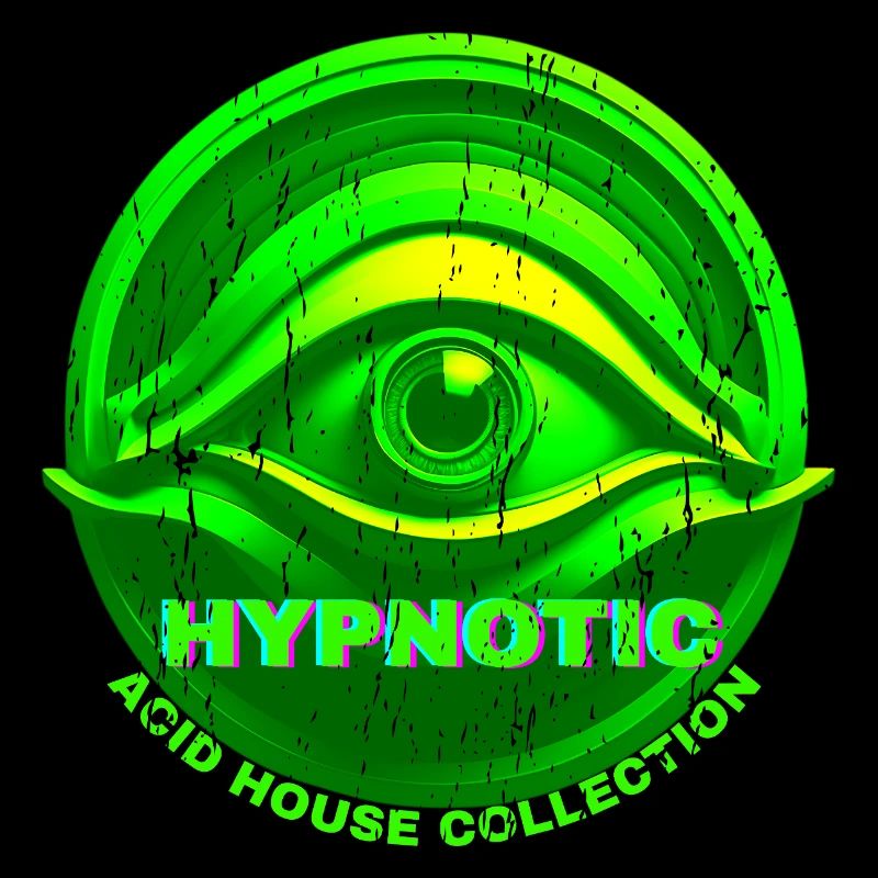 Hypnotic Eye 3D Acid House Techno Rave Glitch