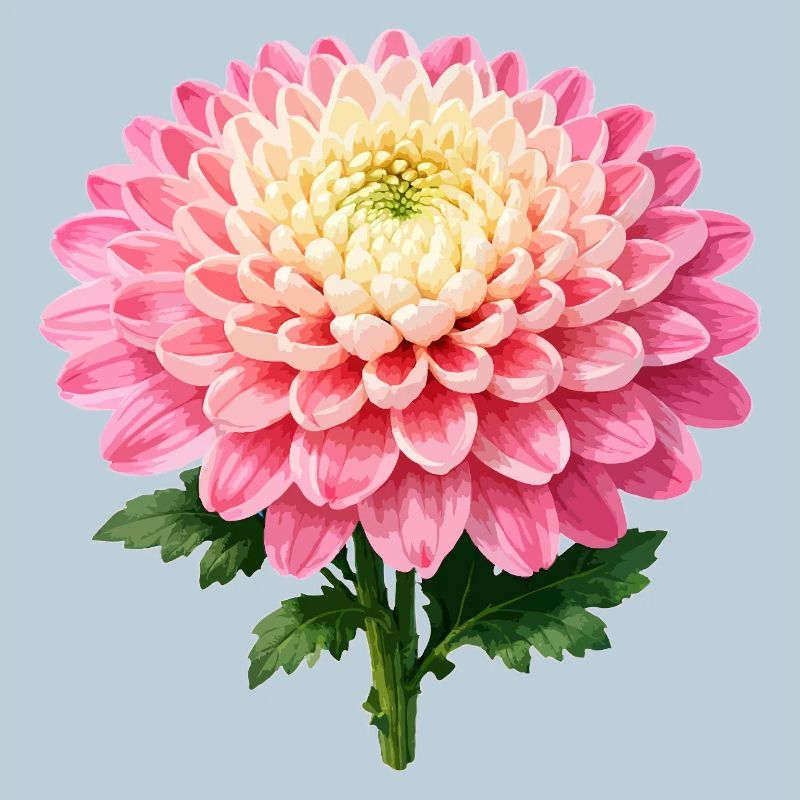 Fleur de chrysanthème rose