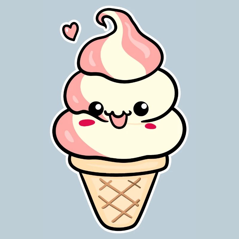 Crème glacée de dessin animé