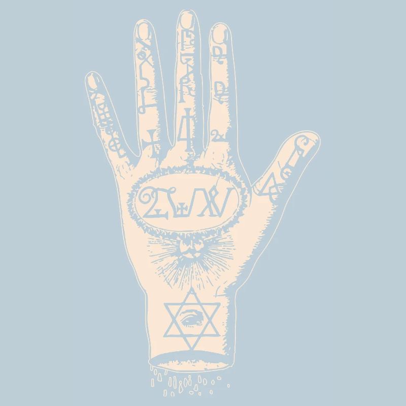 Dessin à la main dans le style du tarot