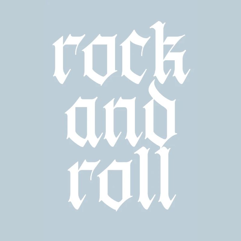 Vintage Gothic Rock and Roll Typografie-Design