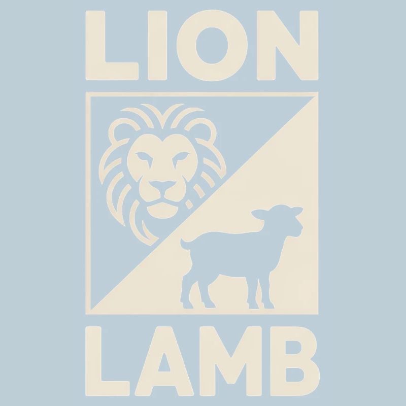Christlich Lion Lamb Löwe und Lamm Symbol