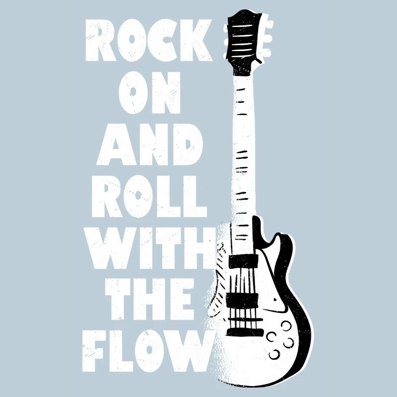 Rock On And Roll avec la guitare du groupe de rock Flow