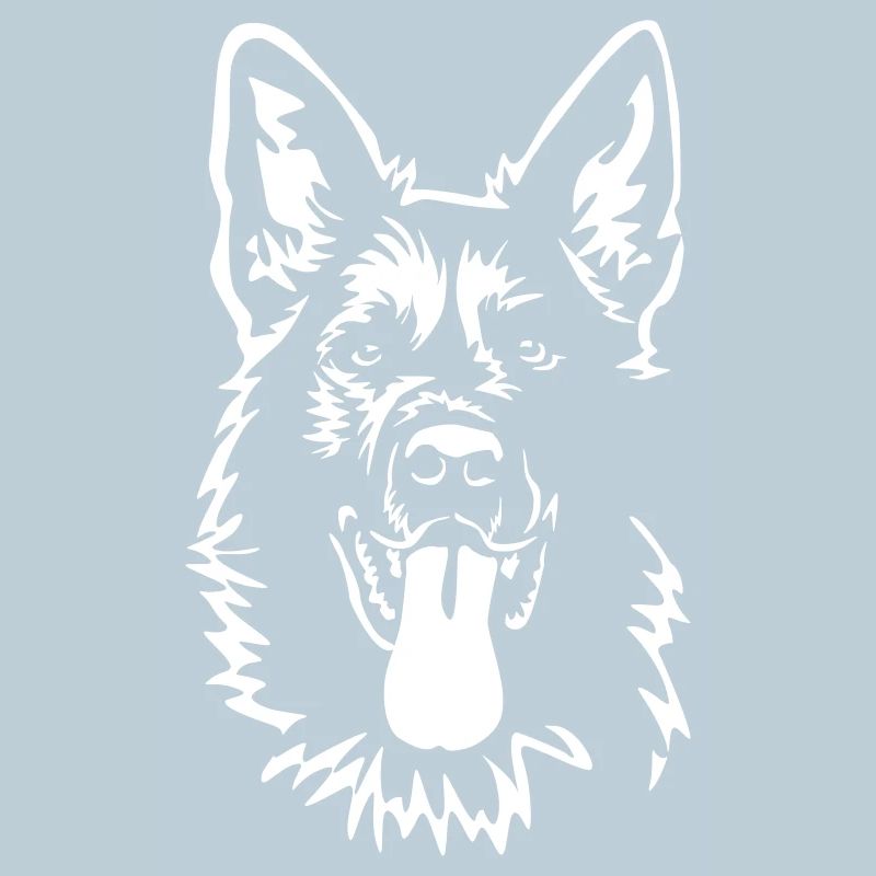 Deutscher Schäferhund Kopf "Black Edition"