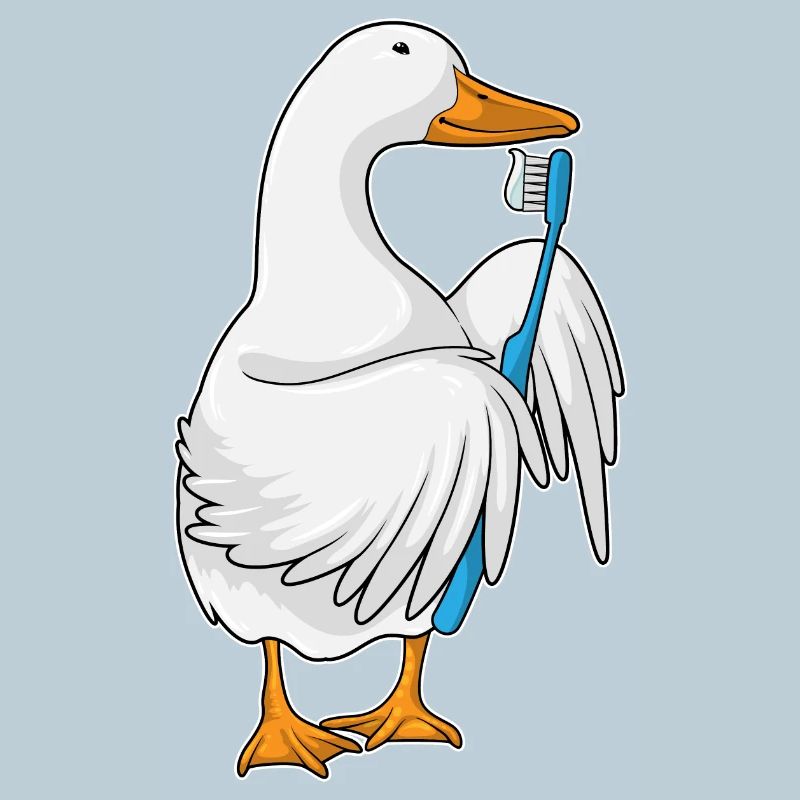 Brosse à dents de canard