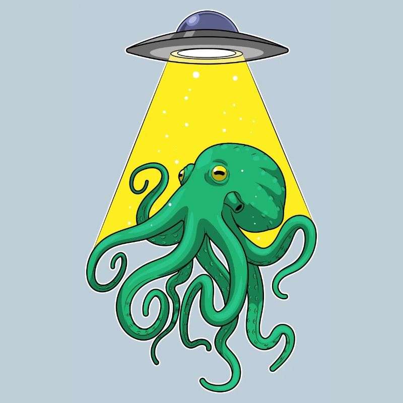 Octopus, Spaceship, Space