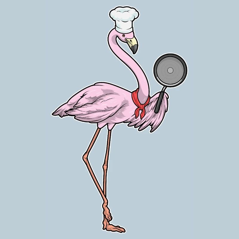 Flamingo Koch Pfanne Kochen