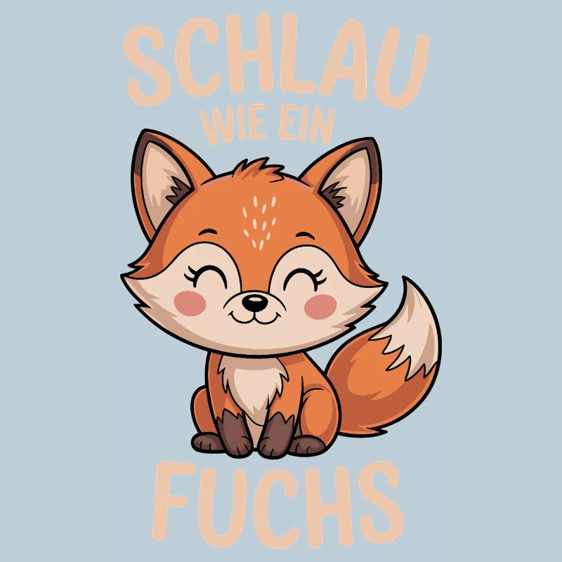 Smart as a fox cute fox design