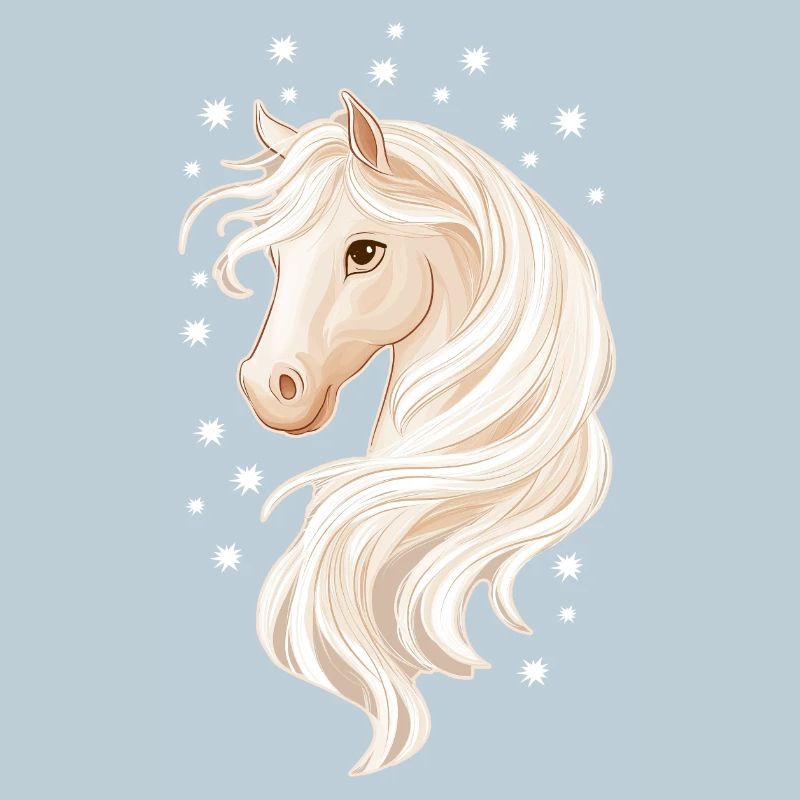 Cheval avec des étoiles
