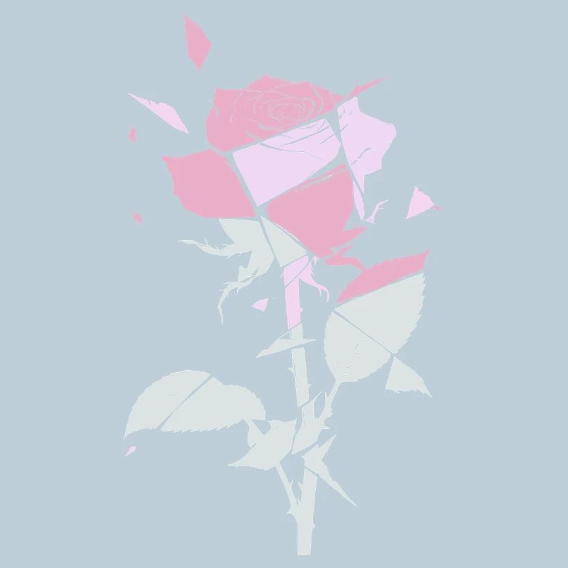 Pastel Rose Fragments