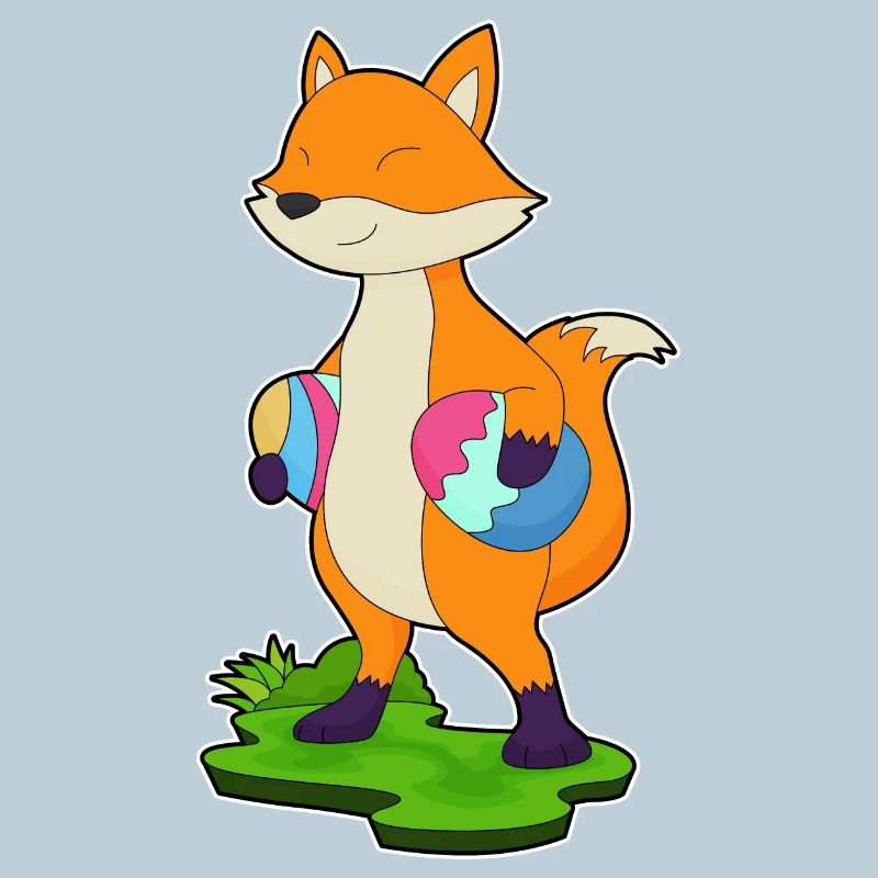 Fuchs Ostern Ostereier