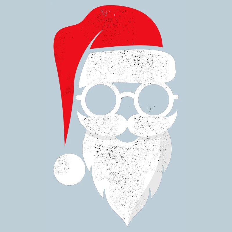 Weihnachtsmann Santa mit Brille